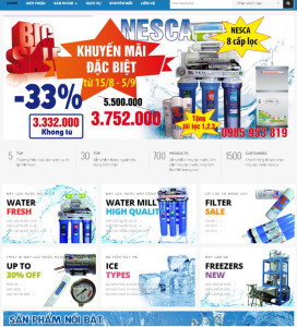 website máy lọc nước nesca