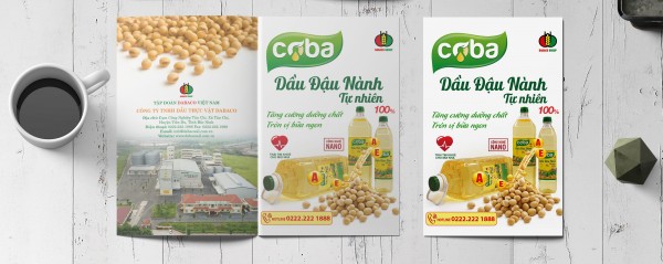 Slogan của Dầu đậu nành cao cấp Coba: "Tăng cường dưỡng chất - Tròn vị bữa ngon".